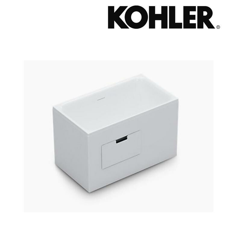 Kohler "Flexispace" K-26758T-R-0 Soaking Acrylic Right Corner Bathtub (with Step)