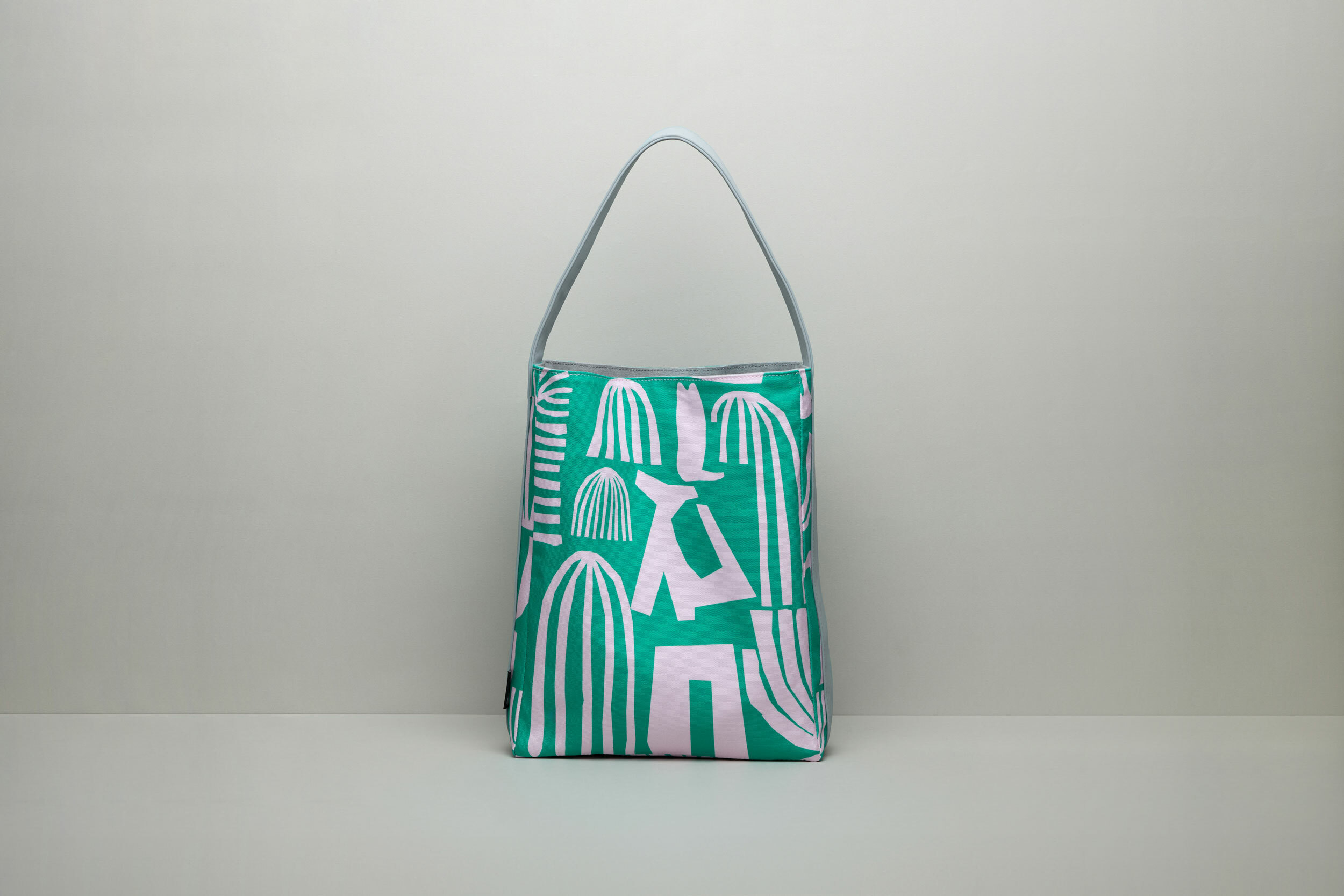 再生皮革肩背包｜米克斯綠