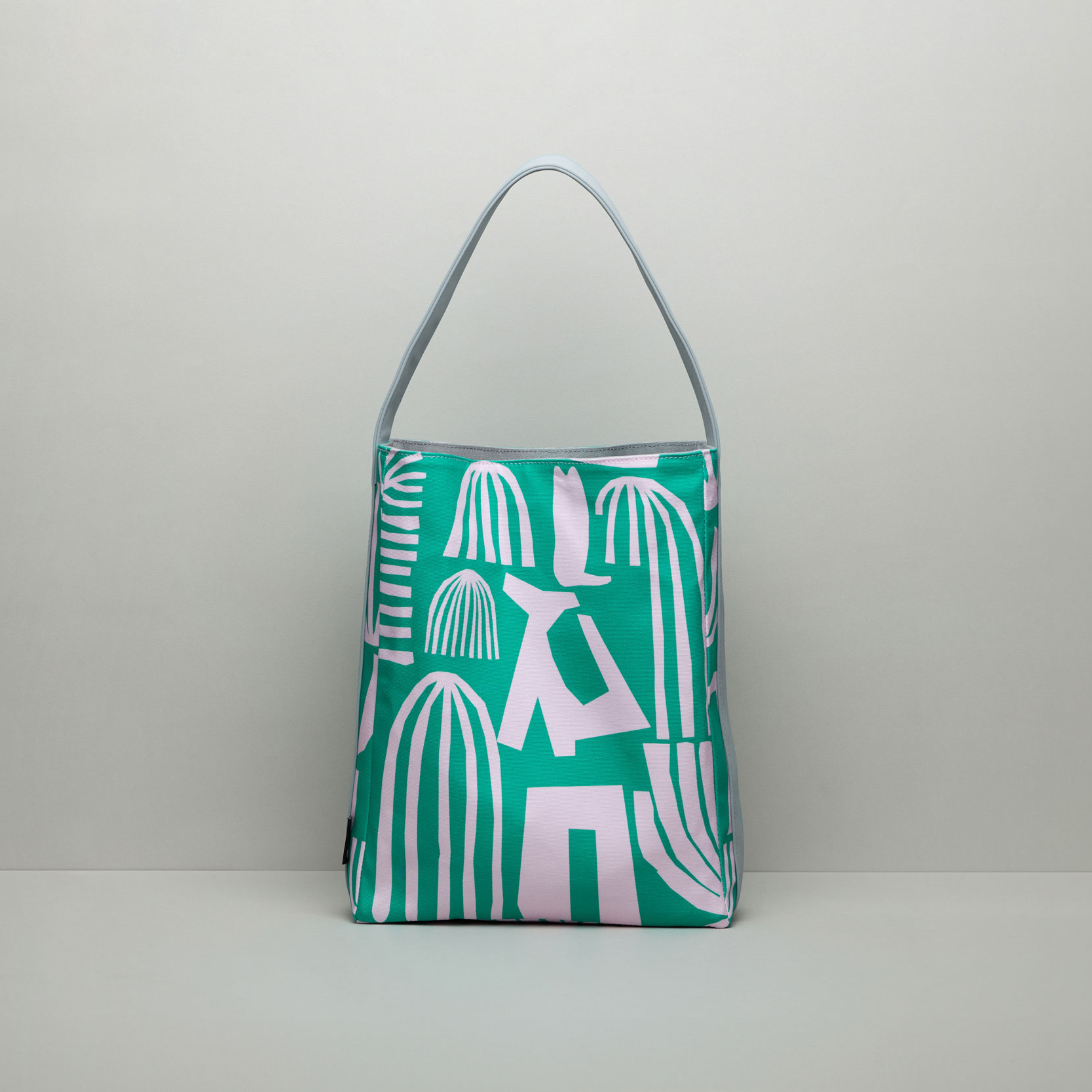 再生皮革肩背包｜米克斯綠