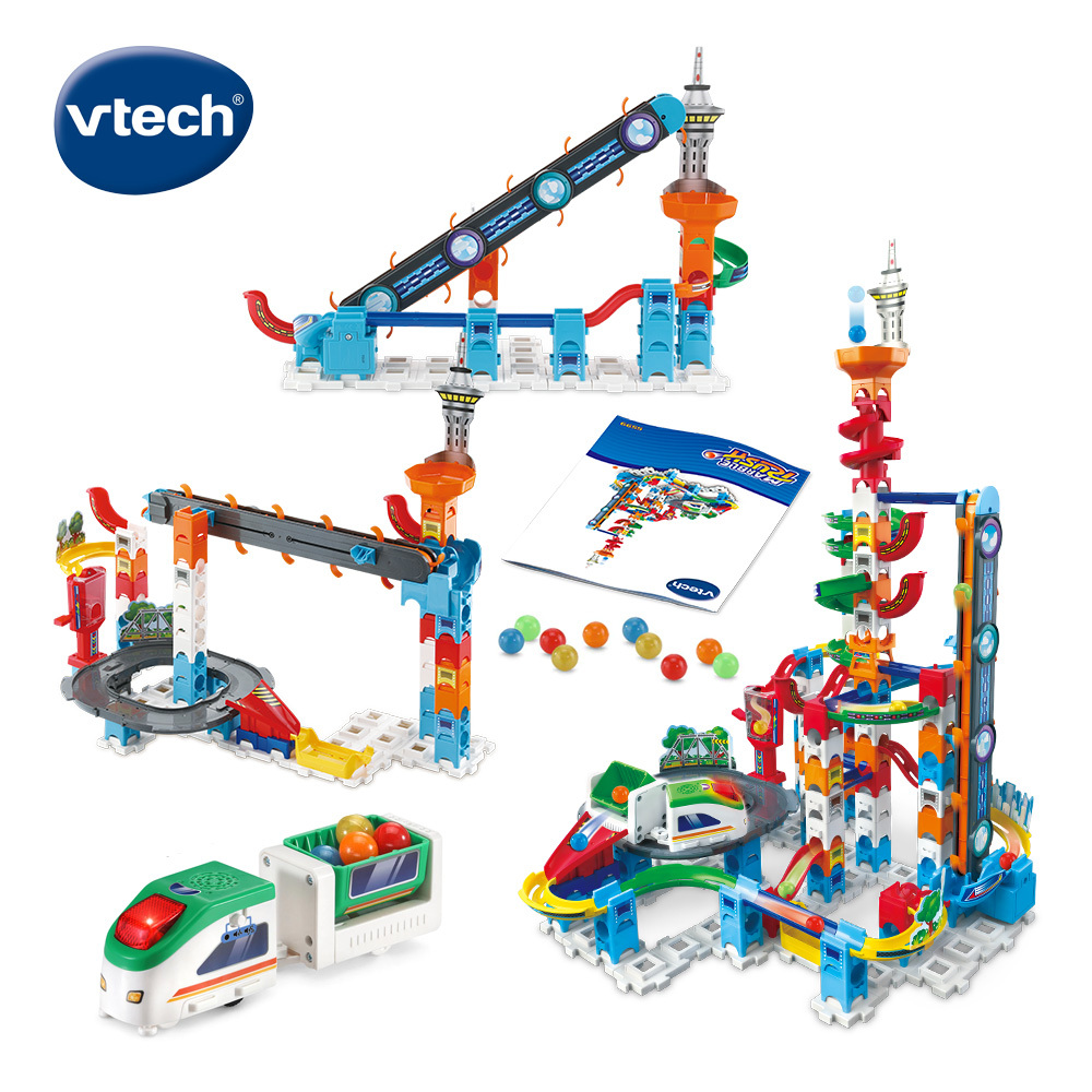Vtech 智能滾球積木建構軌道組-超級城市列車組