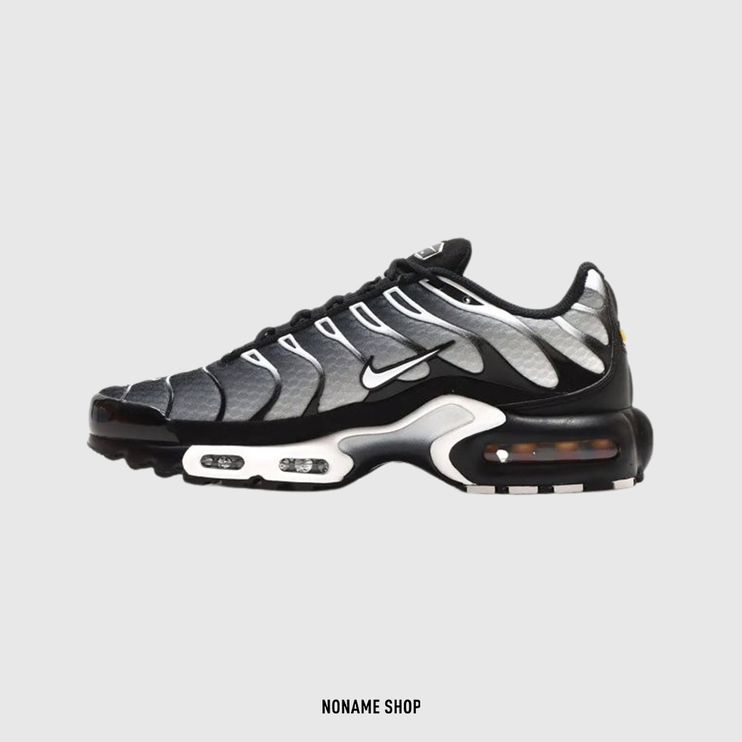 NIKE AIR MAX PLUS BLACK METALLIC SILVER 波浪 線條 黑銀白 (男款)