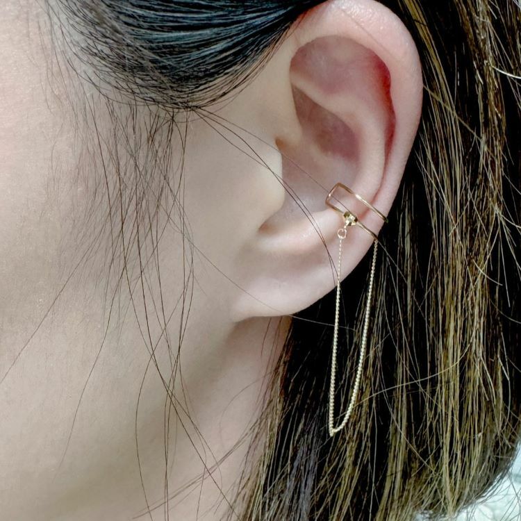 【me.luxe】K10星動軌跡耳骨夾(單只)