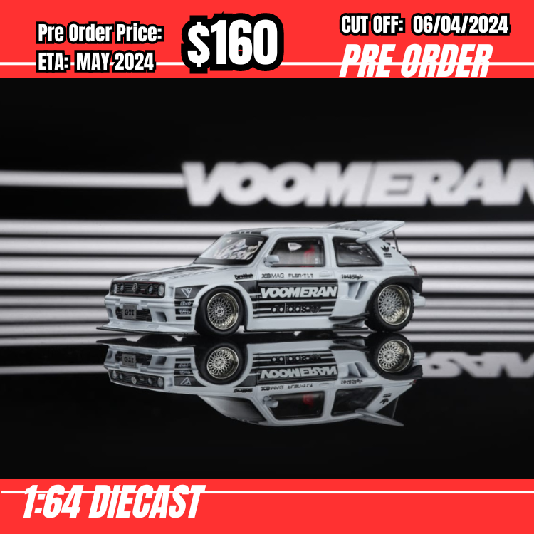 RS-$160  * Liberty64 * 1:64 Volkwagen GOlf MK II KS Voomeran & Adidas [OD28/03]