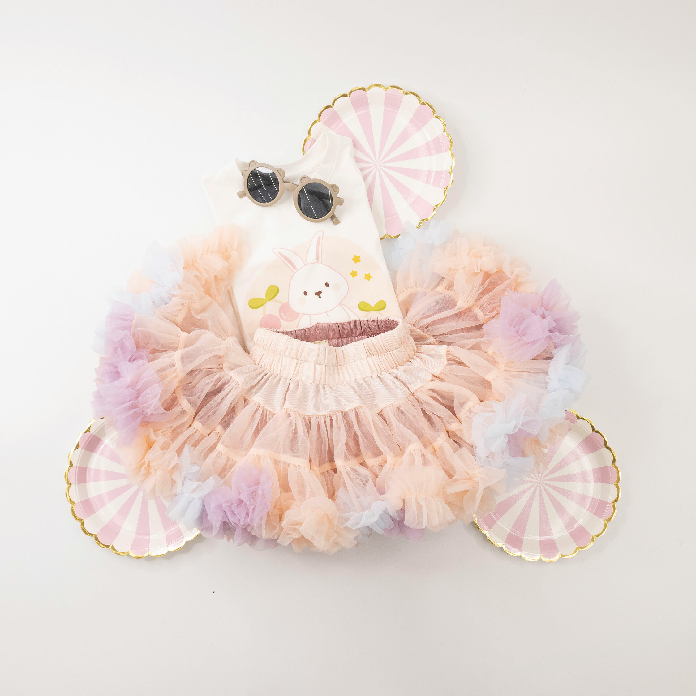 【JB1058】櫻桃兔兔。霜柔棉連衣裙