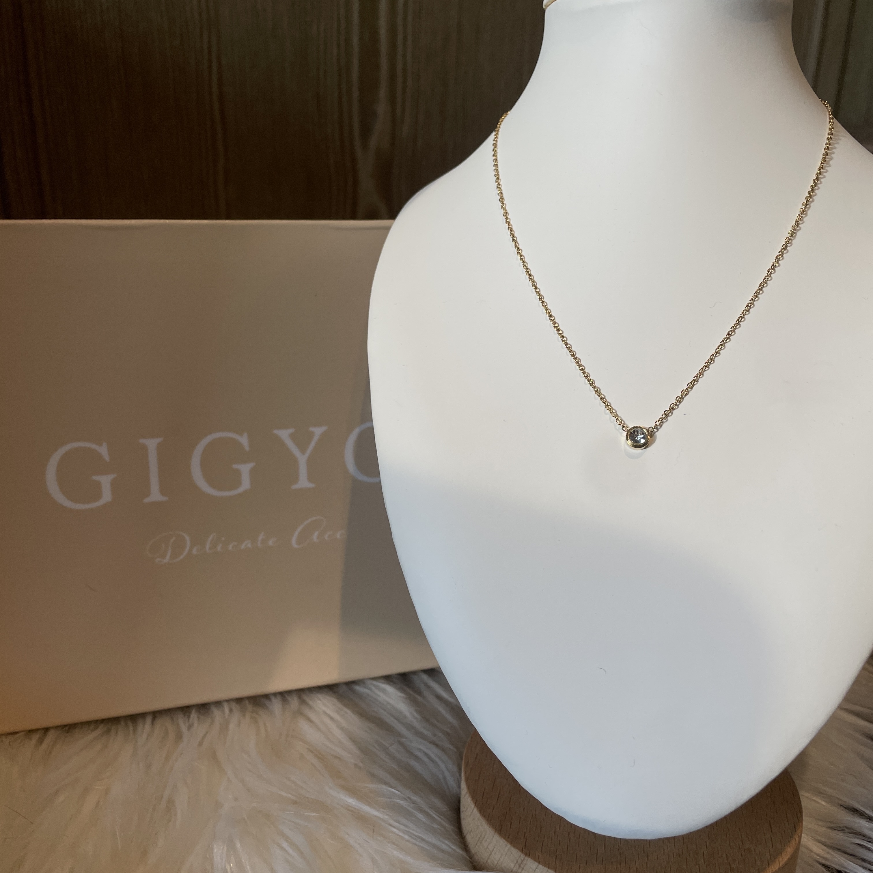 金圓水鑽 基礎經典鈦鋼項鍊款