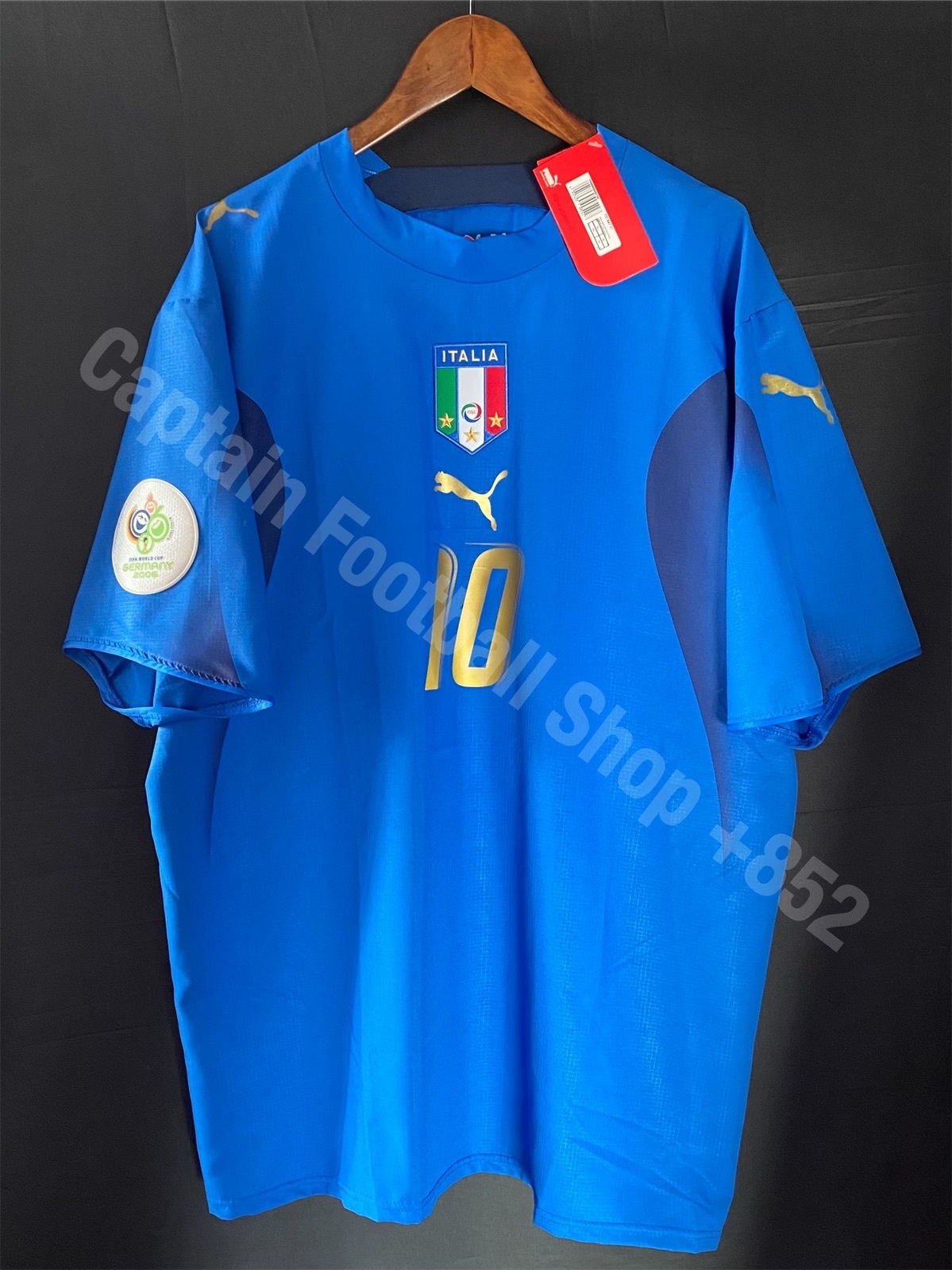 (BNWT) Italy 2006 FIFA World Cup Puma Home Shirt #10 TOTTI