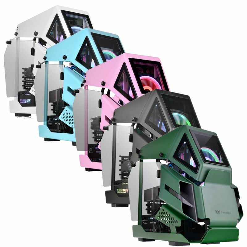 米特3C數位–Thermaltake 曜越 AH T200 強化玻璃機殼/黑/白/粉紅/松石綠/競速綠