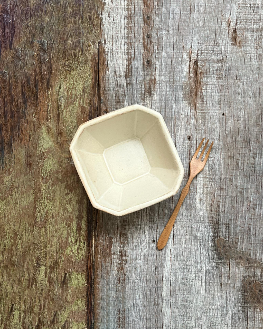 Mashiko ware kinari 12cm Octagon Bowl｜Wakasama