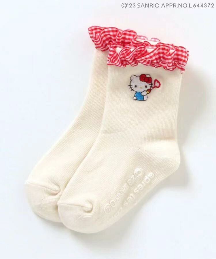 Hello kitty地板襪 (1套5對)