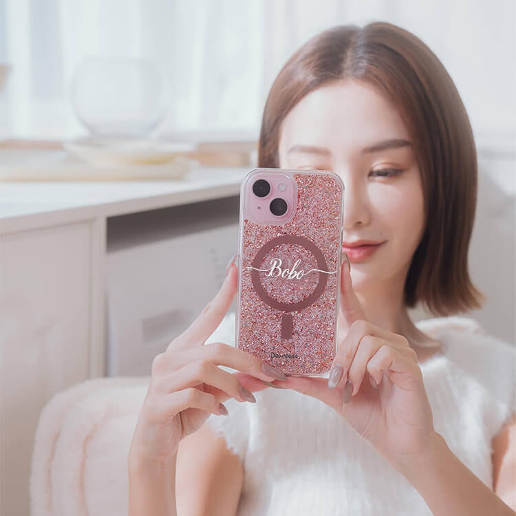 【特惠款】iPhone 14 Pro 玫瑰金貝拉殼 (MagSafe)(含BoBo)