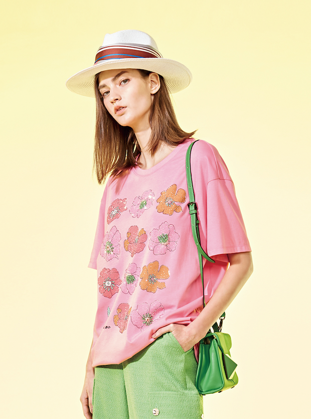 BD10125A1 新藝術花園趣味花花長板T (2色)