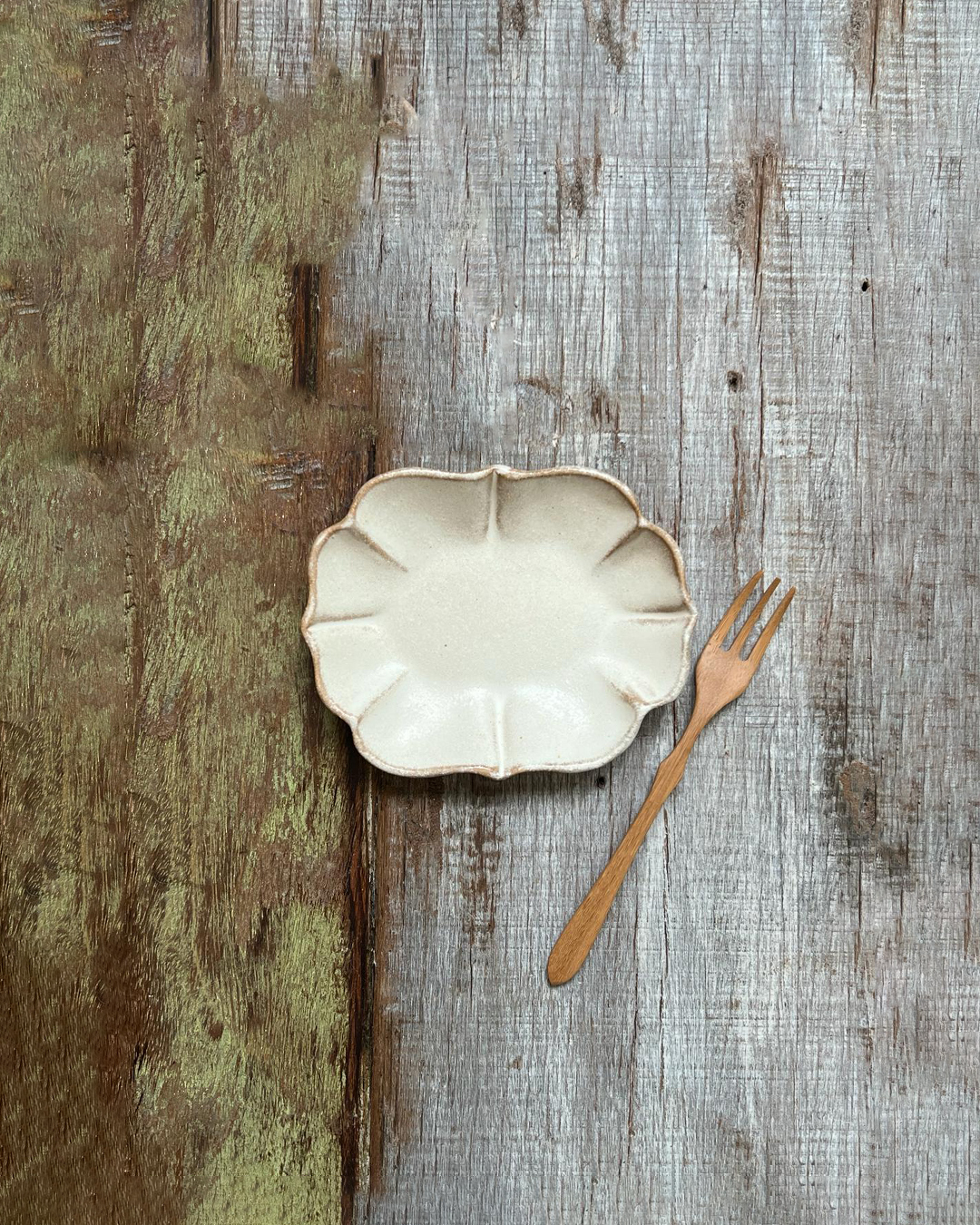 Mashiko ware kinari Lotus Plate S｜Wakasama