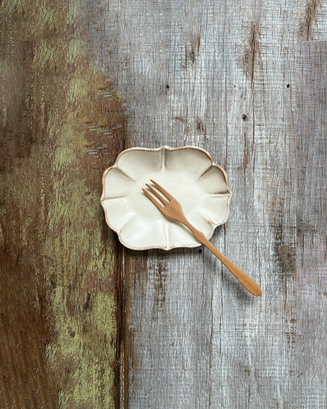 Mashiko ware kinari Lotus Plate S｜Wakasama