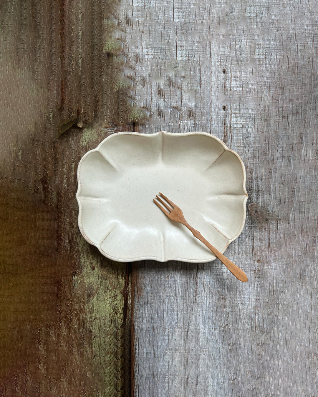 Mashiko ware kinari Lotus Plate M｜Wakasama