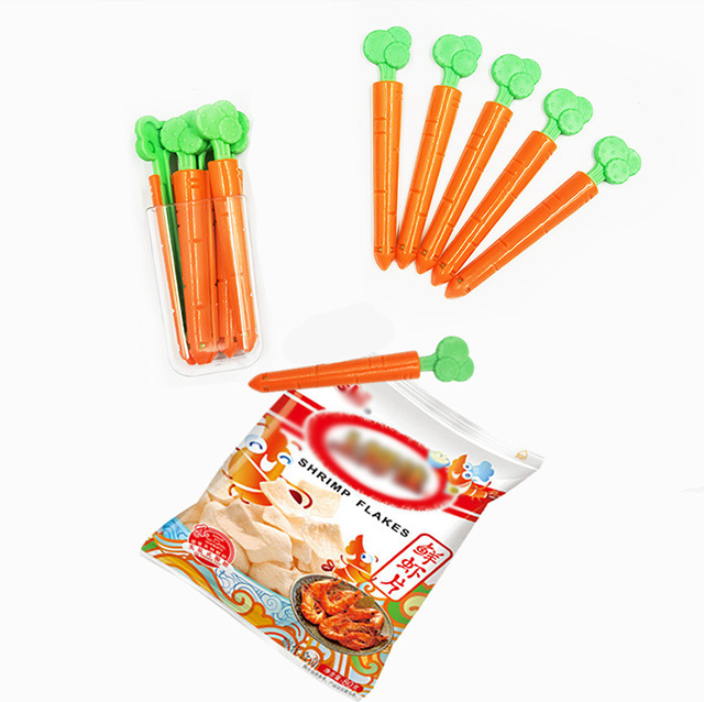 胡蘿蔔5個裝封口夾食品袋夾 AD0986