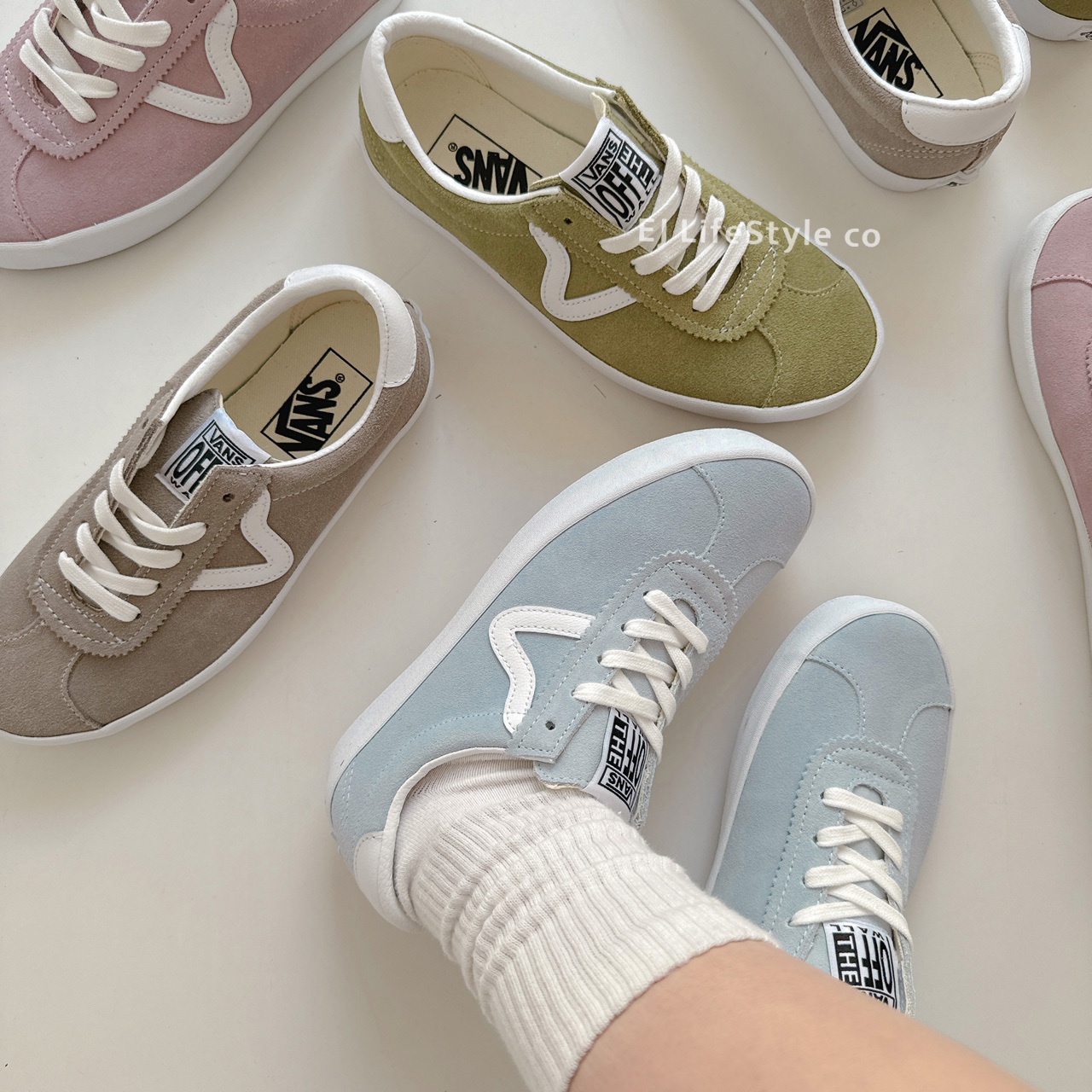 VANS SPORT LOW 春夏系列 櫻花粉 抹茶綠 寶寶藍 巧克力色 男女鞋 / 調貨