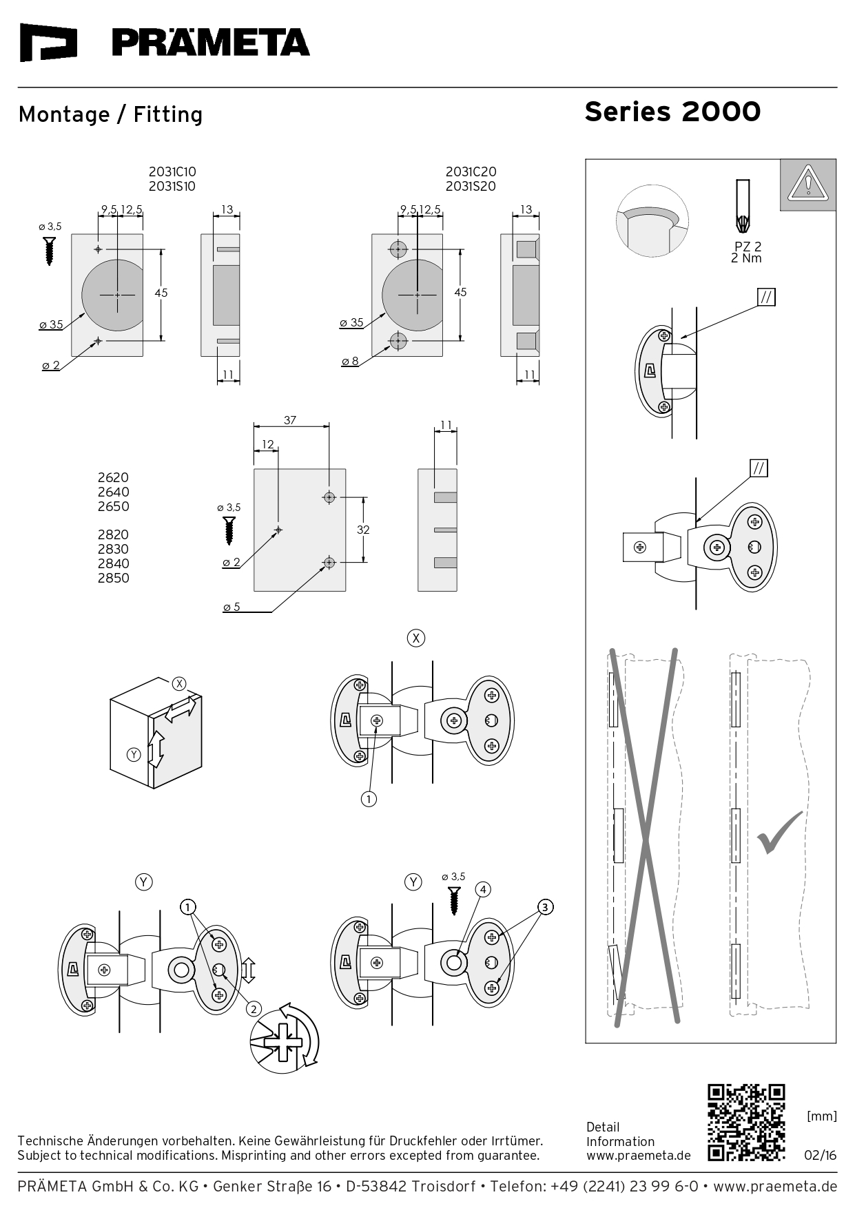 Prameta 安裝說明 - 圖紙