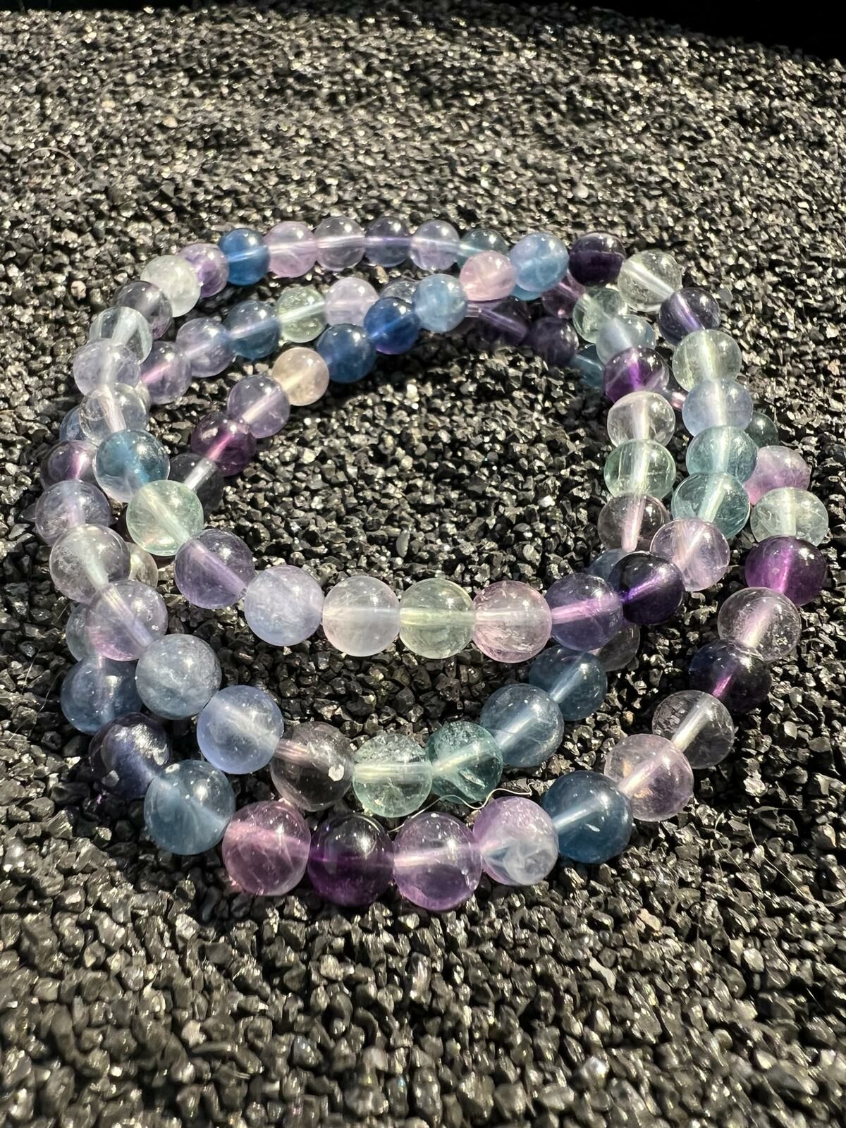 🔮能量水晶🔮彩瑩石三圈手串 (6+) (H3/CR288)