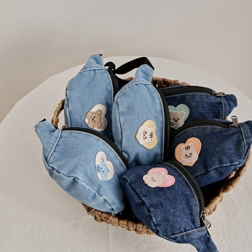 24S/S🌞GO SUMMER!夏日出遊-DOTFRIENDS愛心抱抱牛仔腰包