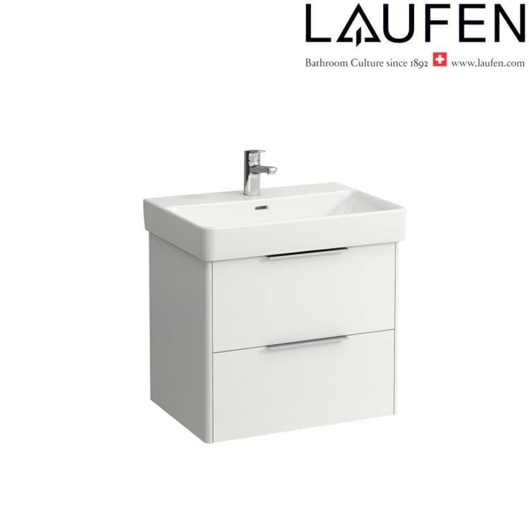 Laufen "Pro S" 8.1096.4.000.104.1 + 8.9988.2.000.000.1 + 4.0229.2.110.261.1 Washbasin with Vanity Unit (White Glossy)