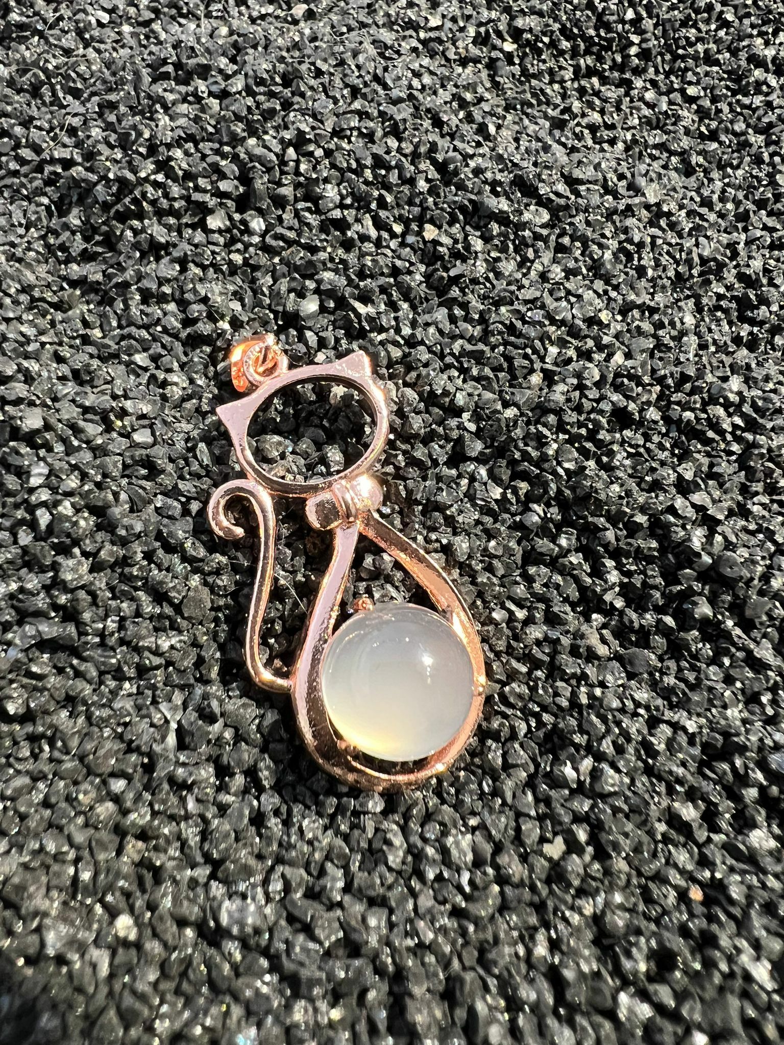 🔮能量水晶🔮粉玉髓貓吊墜 (H3/CR291)