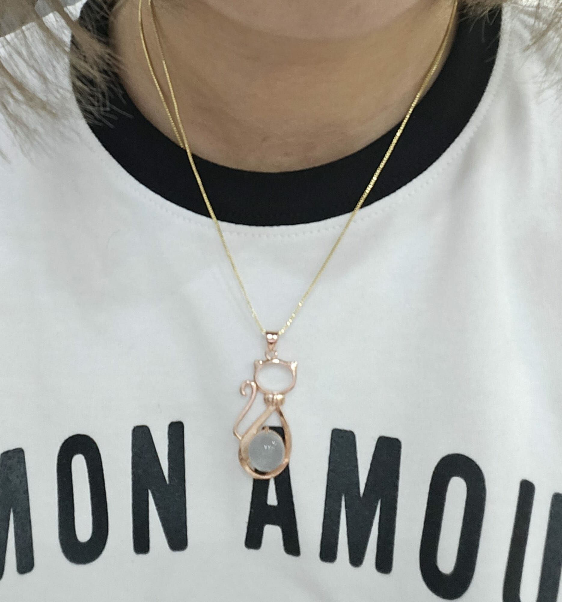 🔮能量水晶🔮粉玉髓貓吊墜 (H3/CR291)