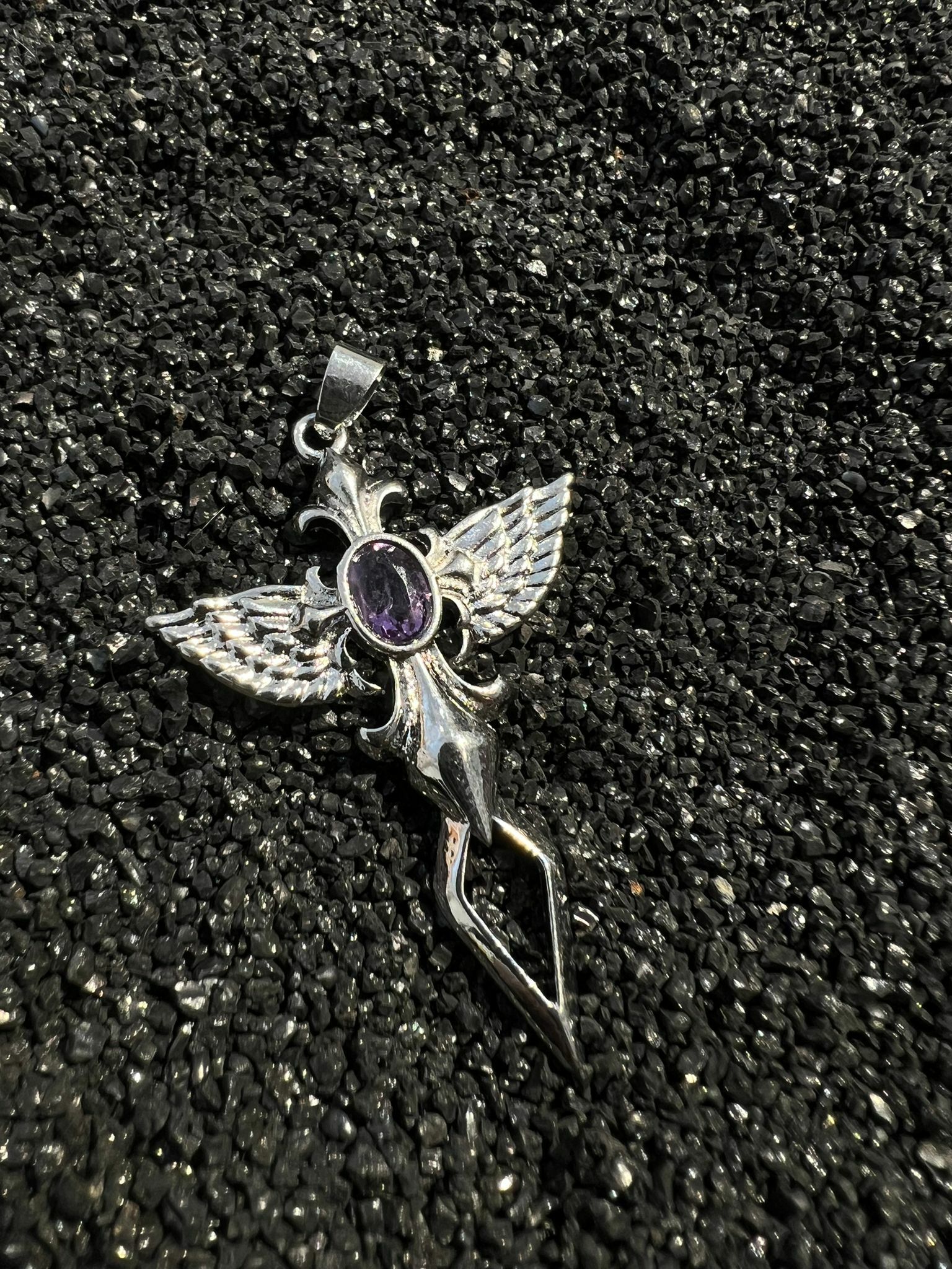 🔮能量水晶🔮紫晶天使吊墜  (H3/CR292)