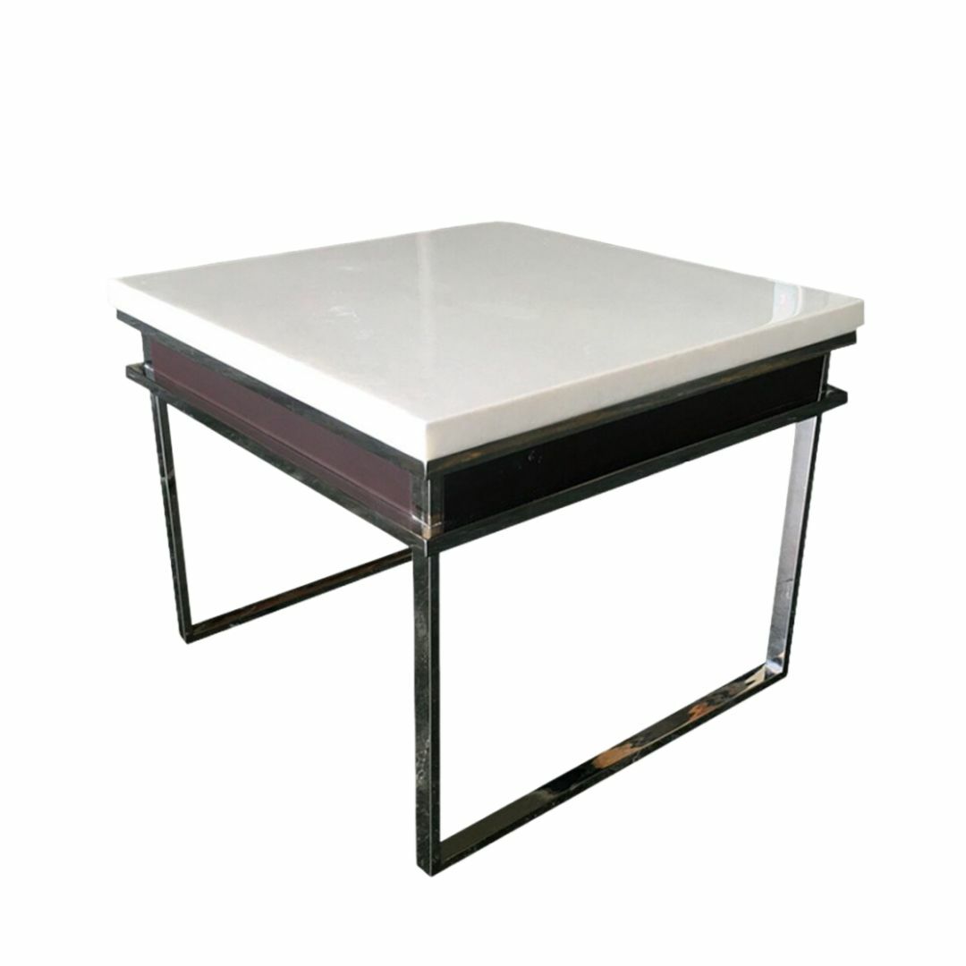 卡其諾︱雪花玉天然石小茶几