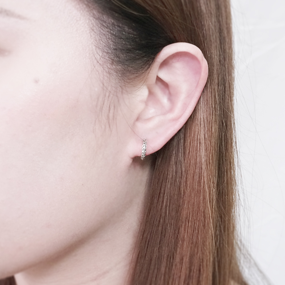 月面漫舞 針式耳環 925純銀耳環 女生 男生 中性耳環