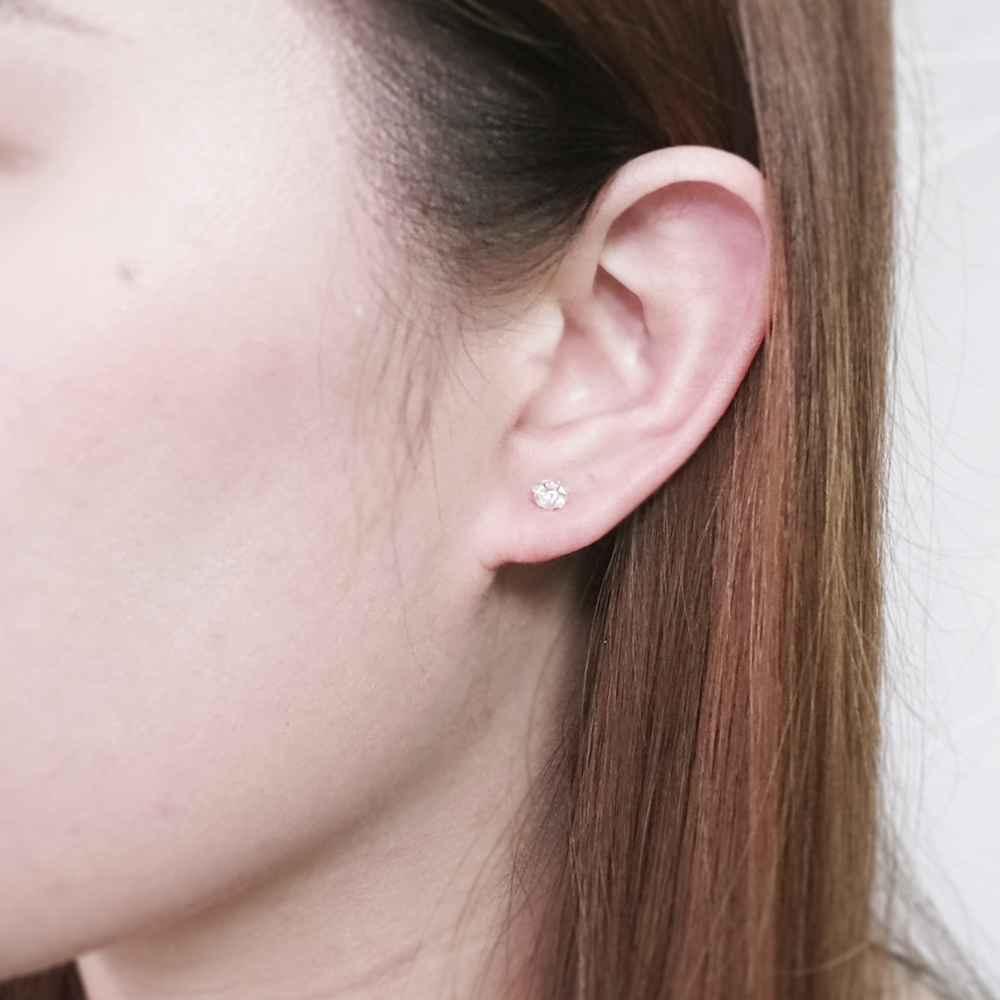 編織夜空 針式耳環 925純銀耳環 女生耳環