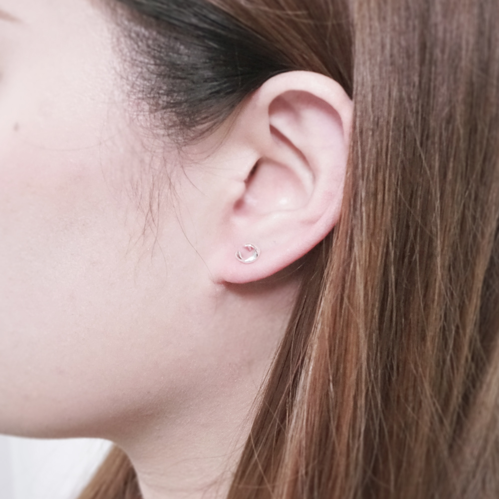 心的出口 轉珠耳環 925純銀耳環 女生 男生 中性耳環 鎖珠耳環