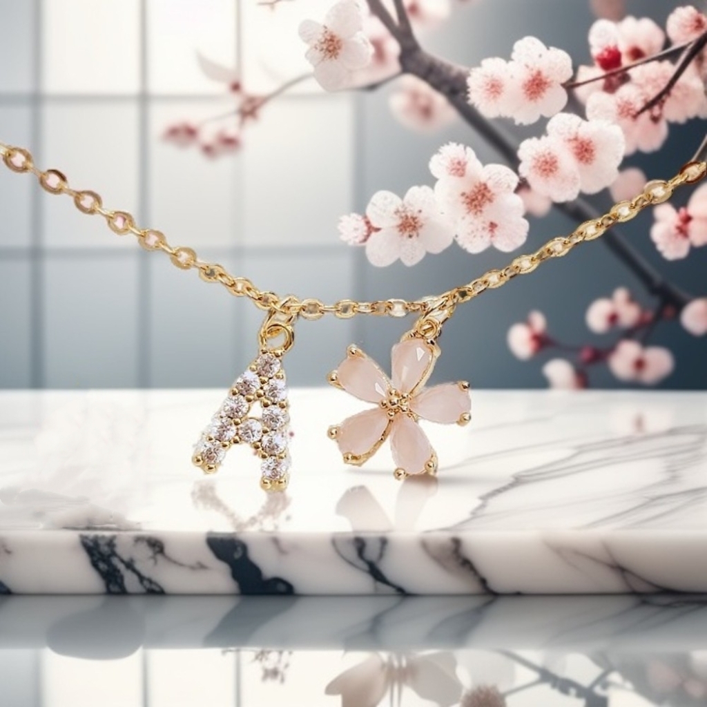 櫻花字母手鏈 / 項鏈