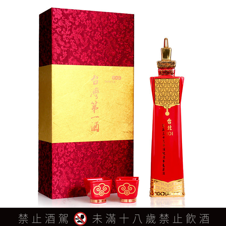 馬祖酒廠台北101 窖藏33年頂級陳年高粱酒限量版寶石紅