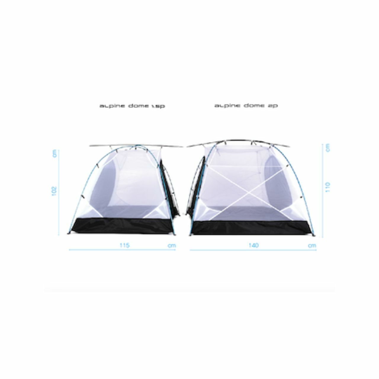 Helinox｜Alpine Dome 2P Black Set