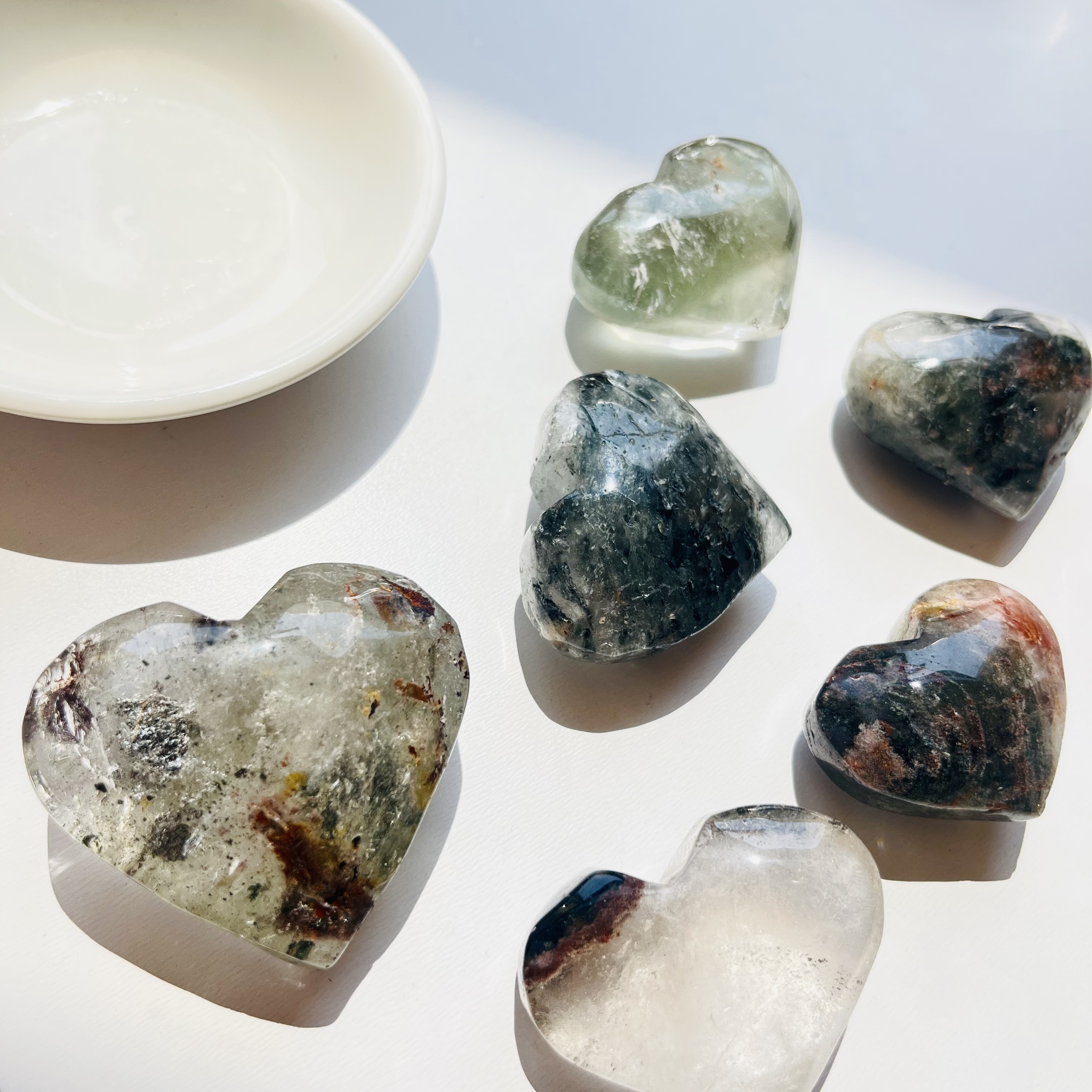 [原石] 幽靈水晶 愛心