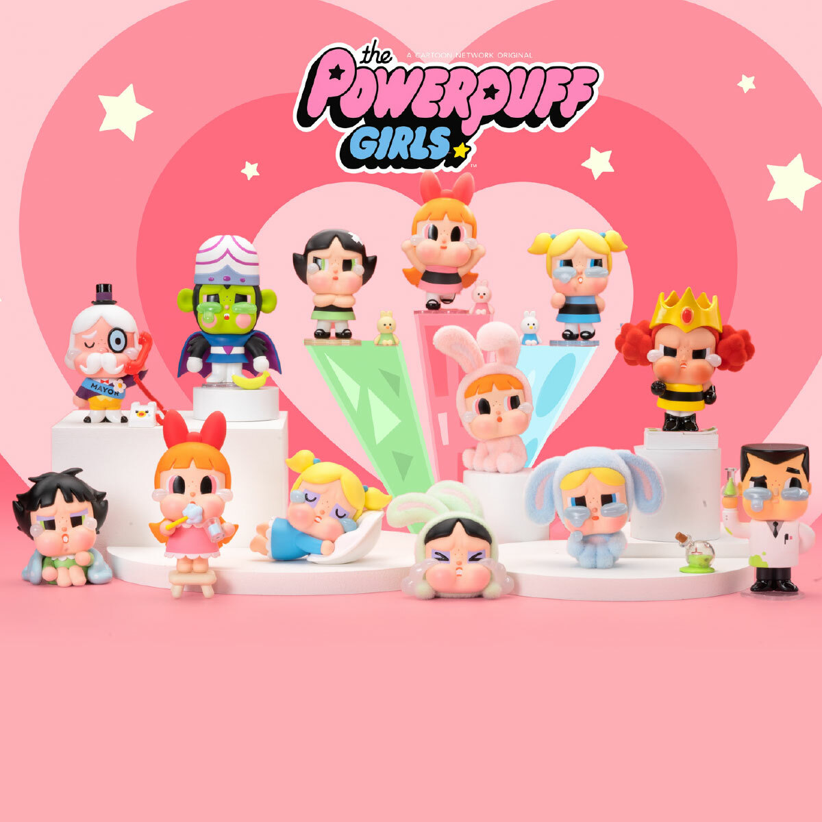 POP MART THE POWERPUFF GIRLS X CRY BABY 泡泡瑪特 飛天小女警 盒抽 盲盒 (單隻)