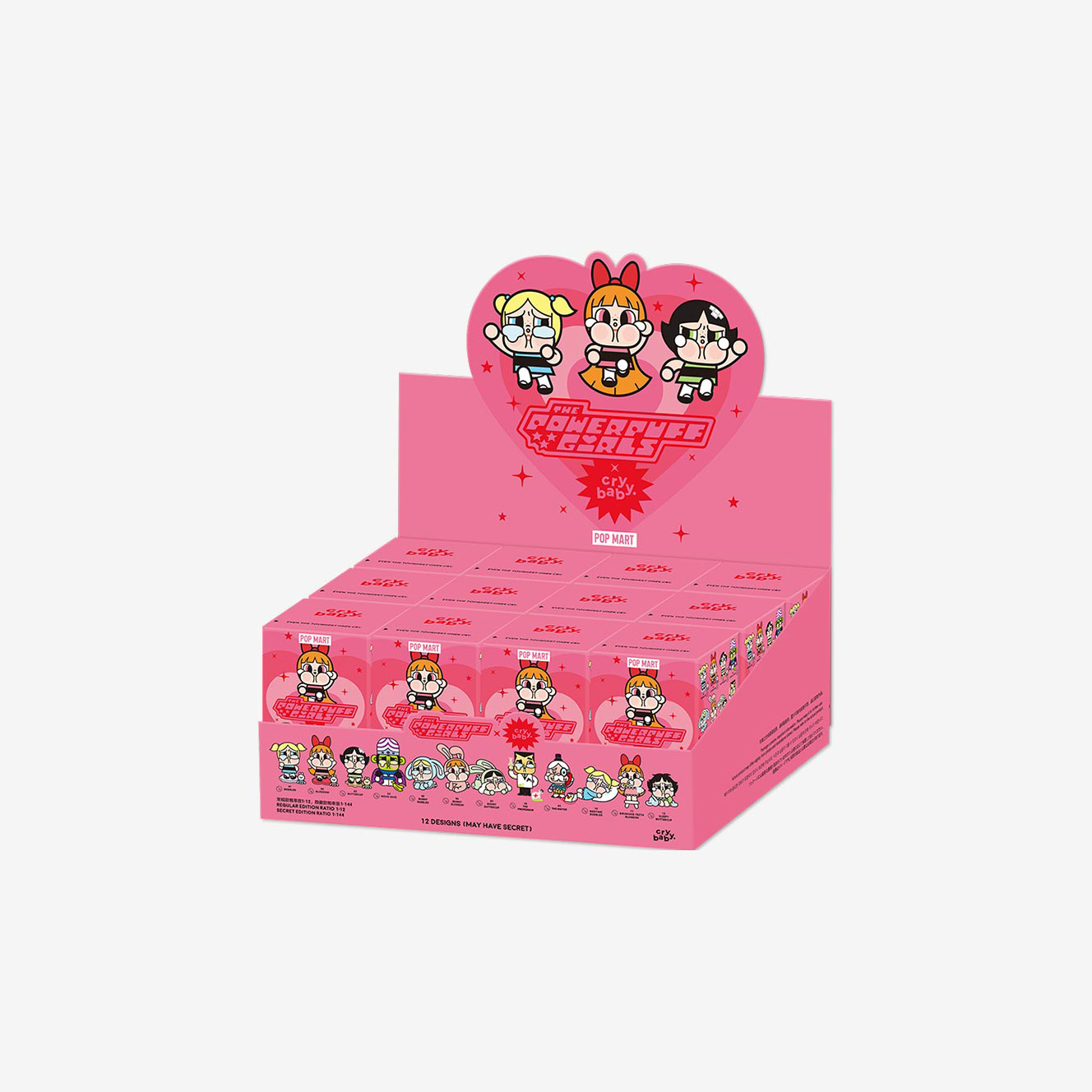 POP MART THE POWERPUFF GIRLS X CRY BABY 泡泡瑪特 飛天小女警 盒抽 盲盒 (單隻)