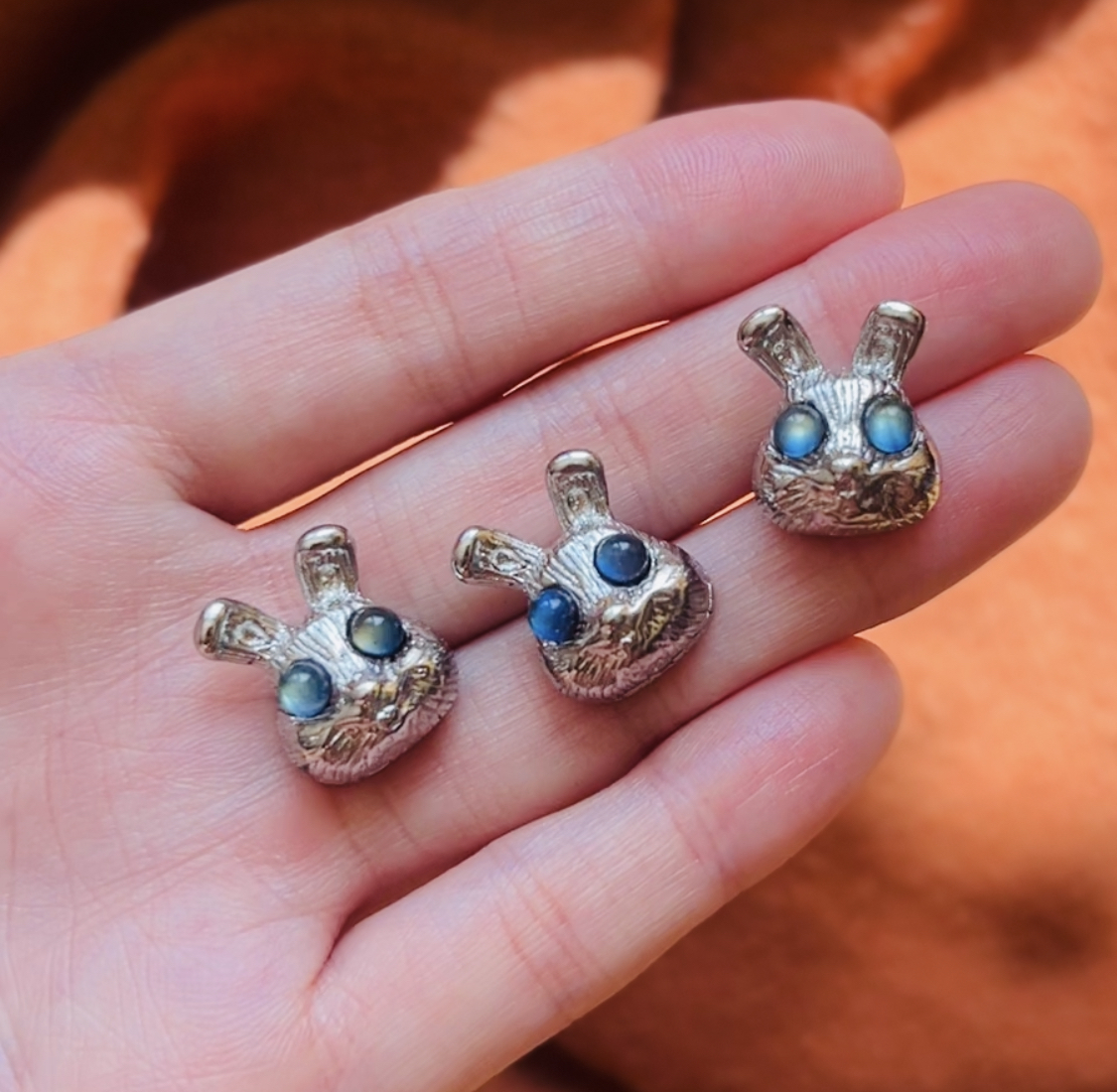 [原石] 拉長石 兔子項鍊吊墜