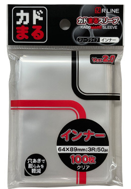 KADOMARU Sleeves 100 - 圓角內層透明卡套 ver.2.0