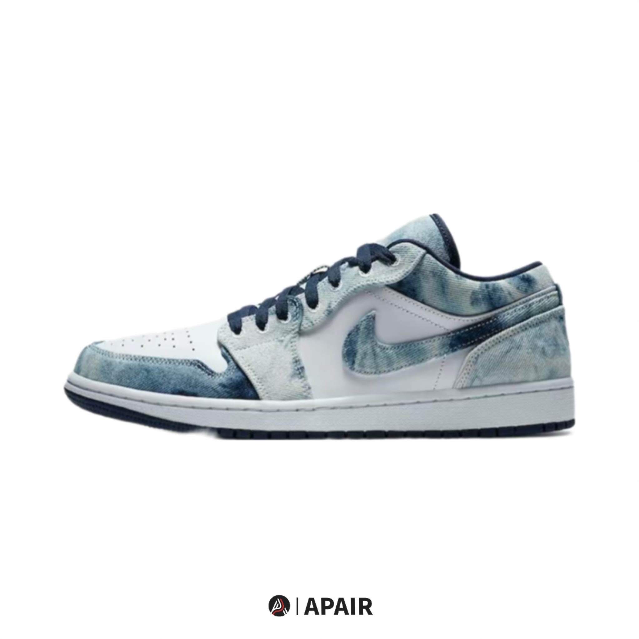 【APAIR】預購 AIR JORDAN 1 LOW Se washed denim 牛仔 渲染 藍染 男鞋 CZ8455-100