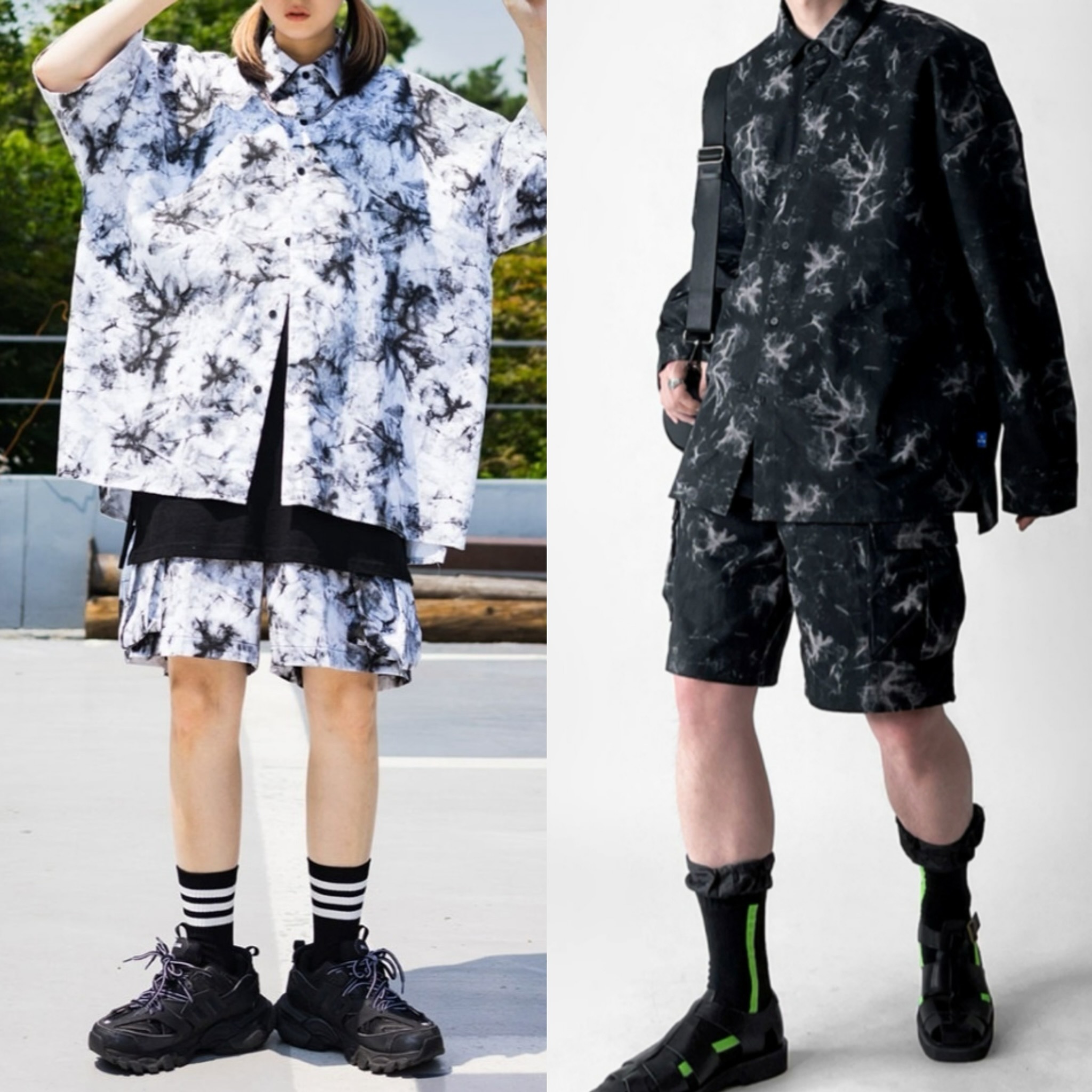 🇰🇷 韓國 雲石紋短褲（K3/M284）