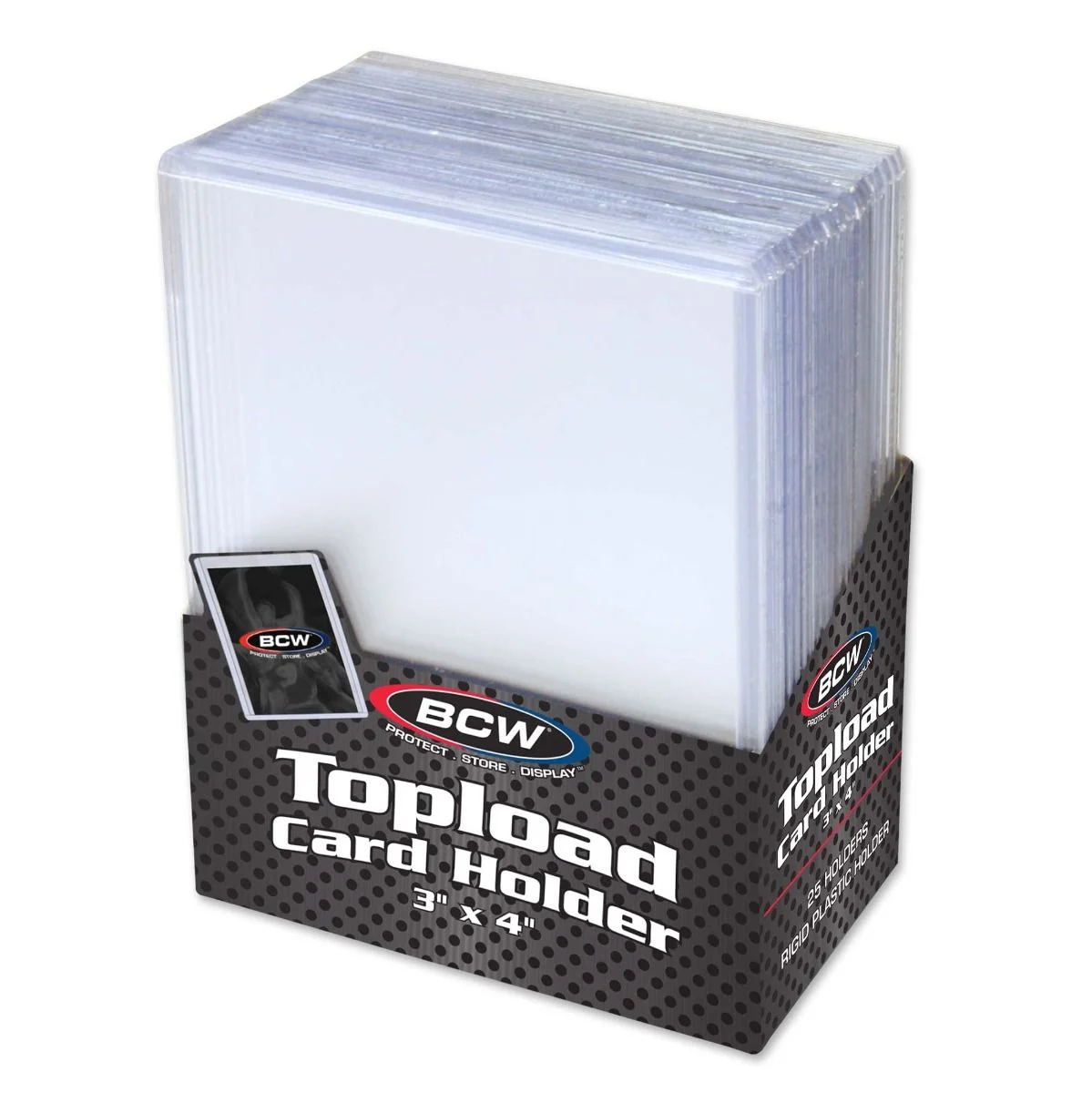 BCW - 3x4 Topload Card Holder - 標準卡夾 (25個裝)