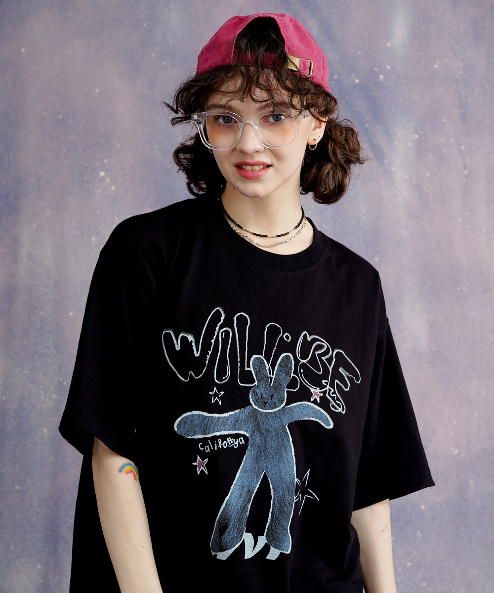 <預購> 韓國WV PROJECT BUNNY 迷幻兔兔純棉短Ｔ