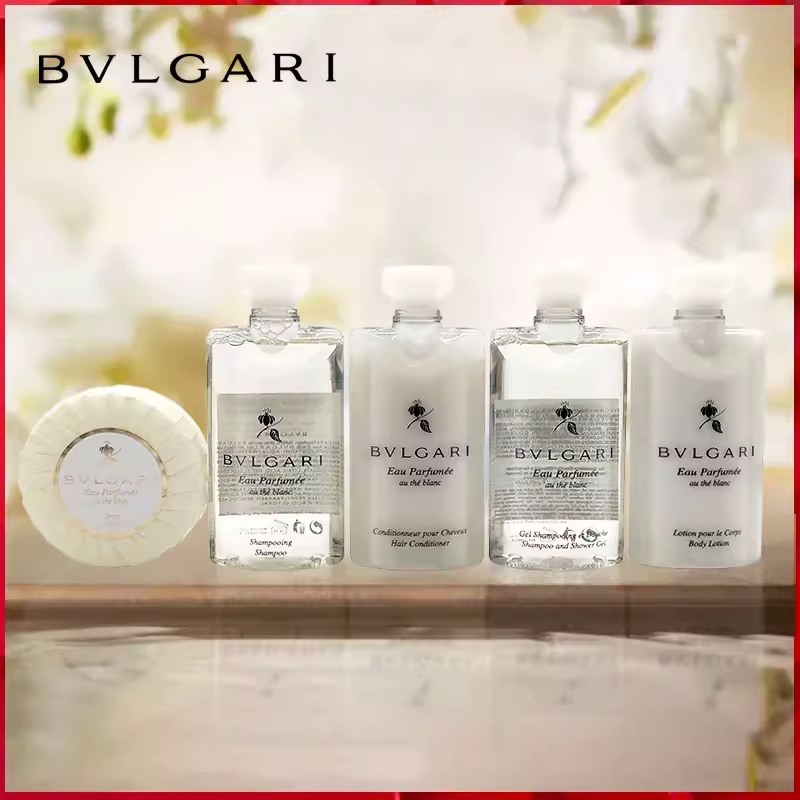 bvlgari寶格麗白茶洗護沐浴套裝禮品盒