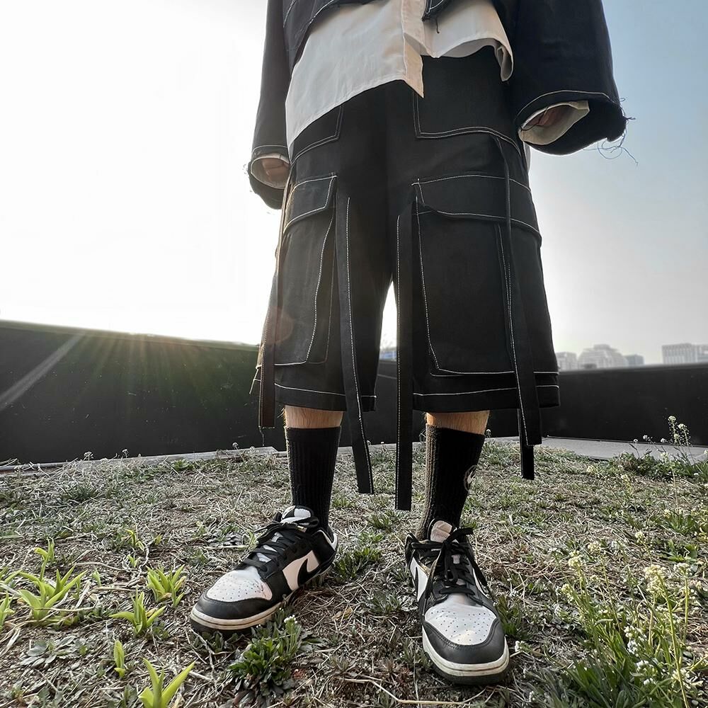 淨色工裝短褲 P2755