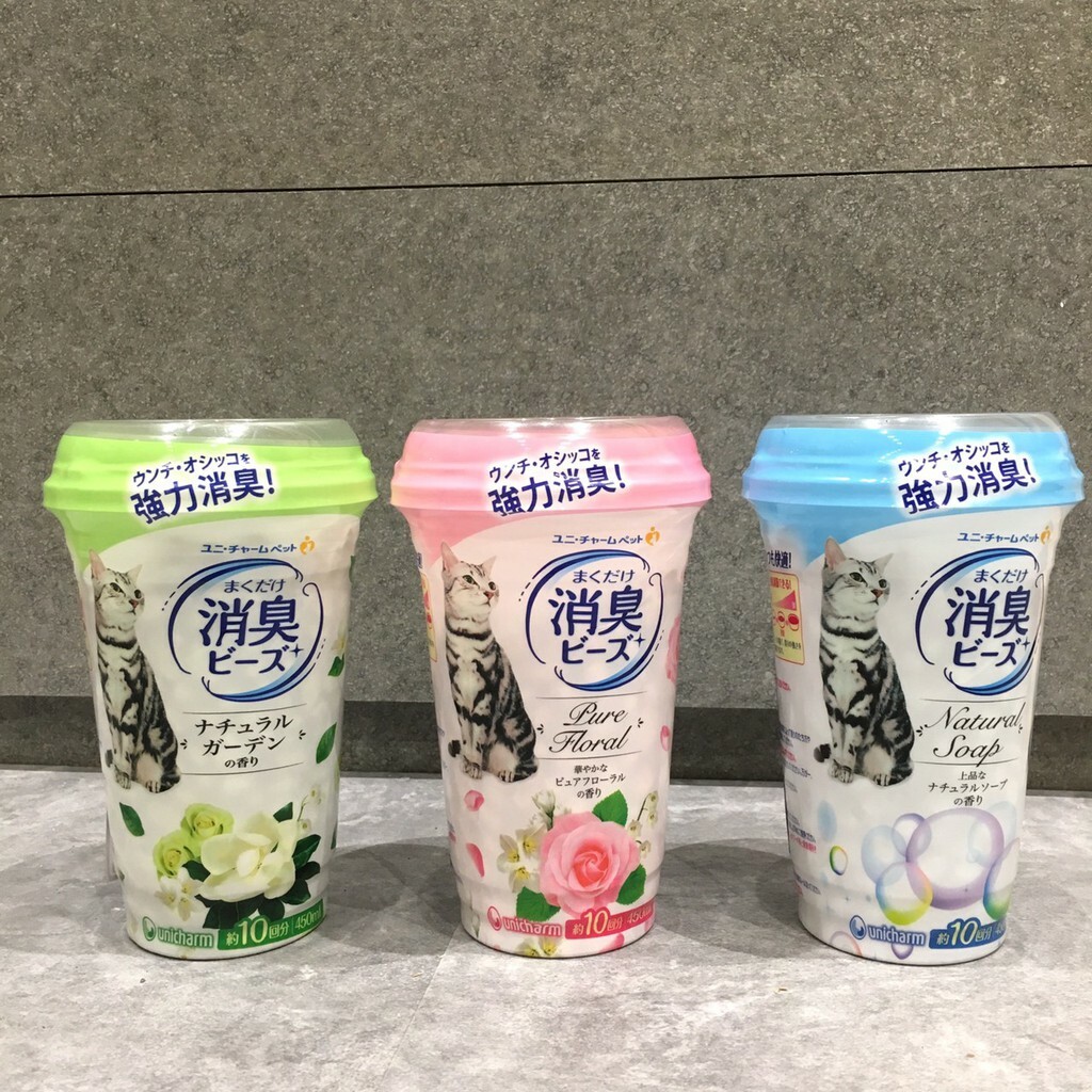 Unicharm 嬌聯|貓砂盆消臭粒 450ml