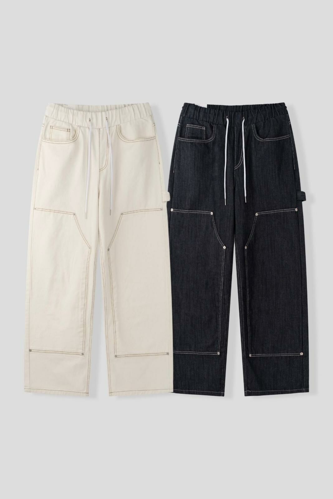 淨色鬆身牛仔褲 P2756