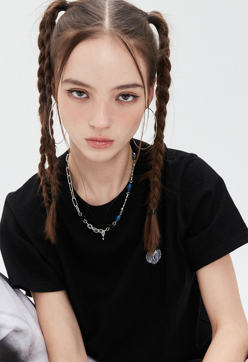 韓國品牌 < LUV IS TRUE > SMALL LOGO HEART TEE 2件裝 [限時優惠!]