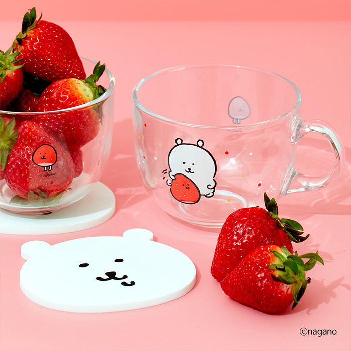 預訂｜韓國白熊 玻璃燕麥杯 連杯墊套裝