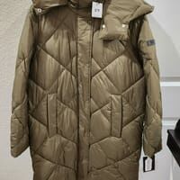 [S] DKNY PADDED LONG JACKET,BROWN, DL3MPQ22-MTY (SD847)